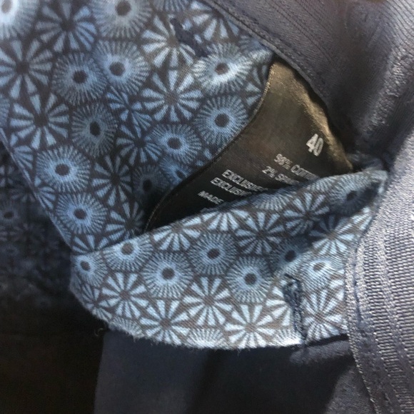 English Laundry Men's Navy Shorts Size 40 Cotton Textured Stretch - Picture 5 of 5